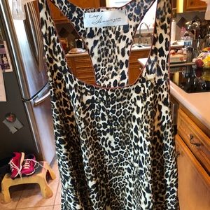 Women’s Vintage Havana cheetah print racerback top